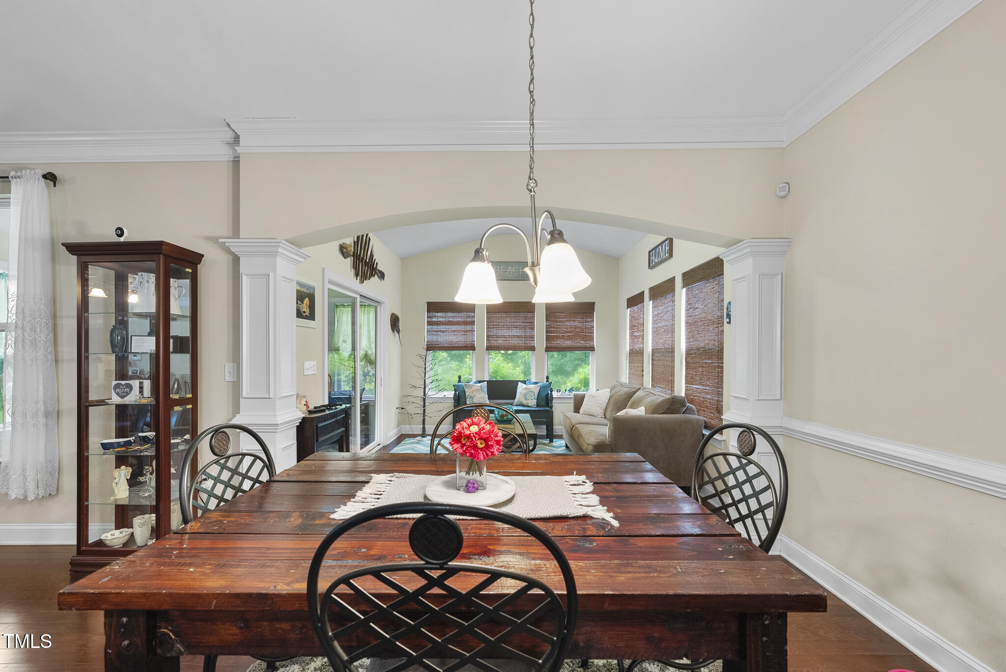 728 Spruce Meadows Lane Willow Spring, NC 27592 - Photo 14 of 45 a view of a dining room with furniture window and outside view