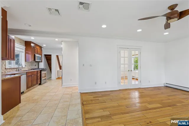 a view of kitchen with furniture and window