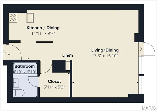 $750 | 210 North 17th Street, Unit 1009, St. Louis, MO 63103