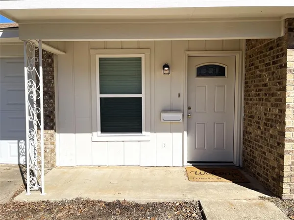 a view of front door of house