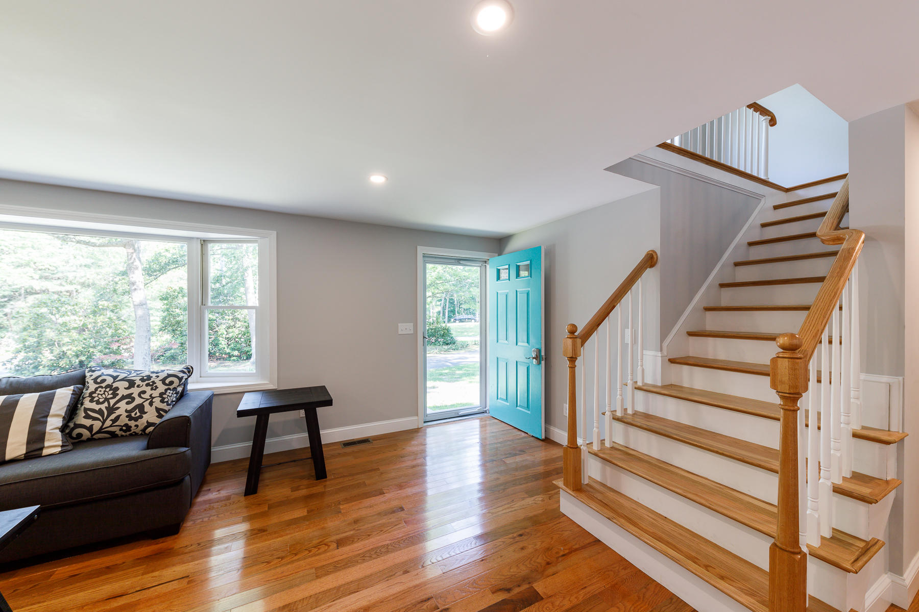 3 Rivers End Road East Falmouth, MA 02536 - Photo 6 of 38 a view of entryway and hall with wooden floor