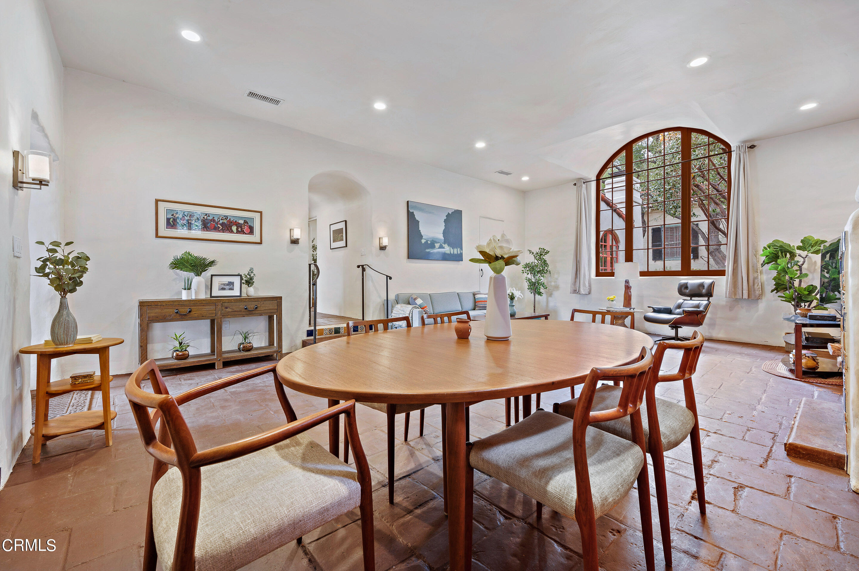 511 Garfield Avenue South Pasadena, CA 91030 - Photo 11 of 46 a view of a dining room with furniture and a potted plant