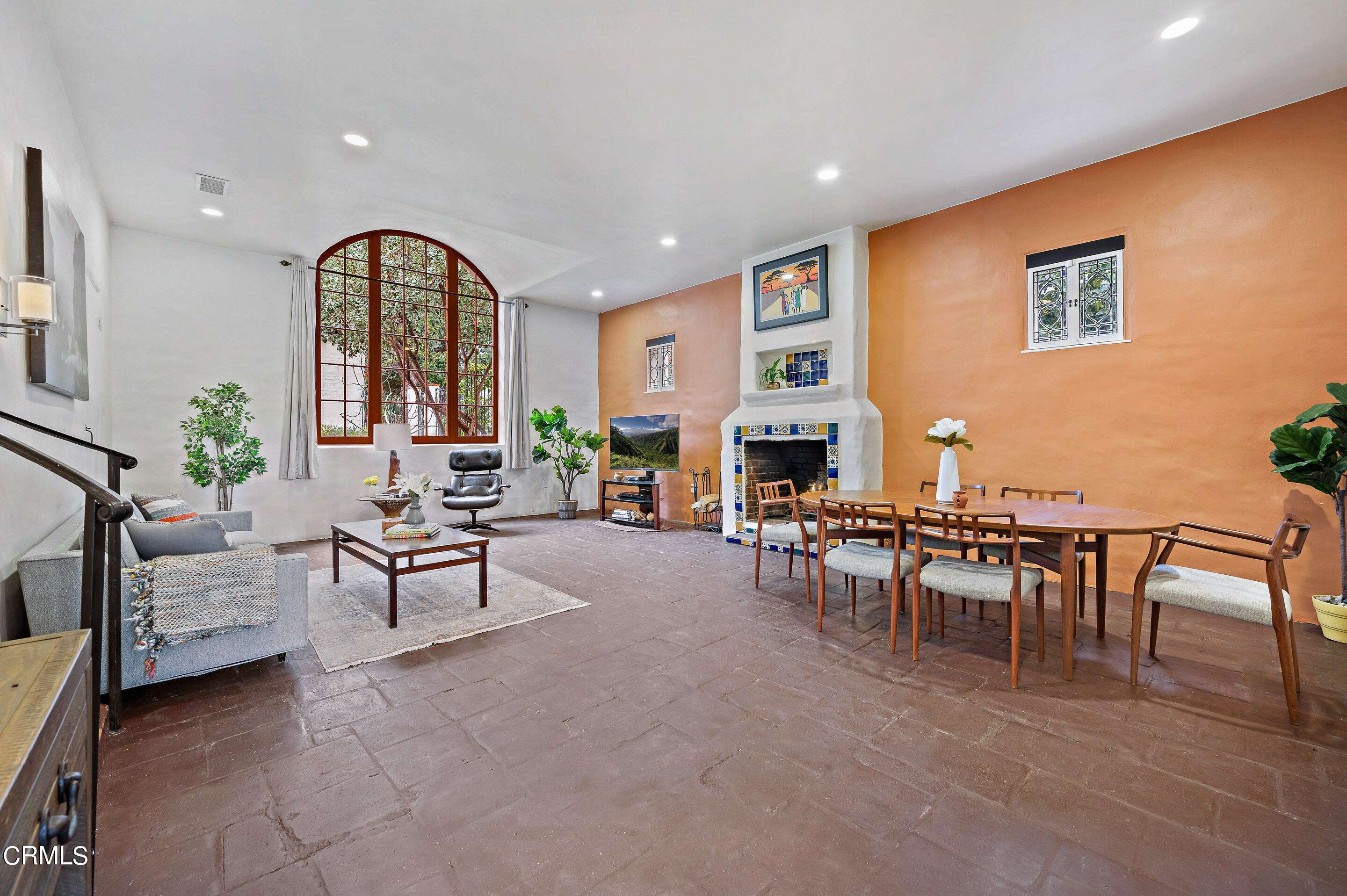 511 Garfield Avenue South Pasadena, CA 91030 - Photo 9 of 46 a living room with furniture and a fireplace