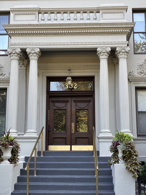 a view of a entryway door of the house