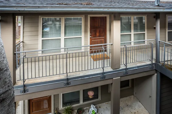 a view of a building with a window