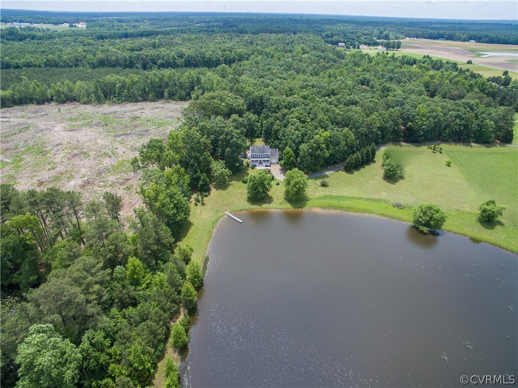 6303 Trinity Church Road Church Road, VA 23833 - Photo 45 of 46 an aerial view of a houses with a yard