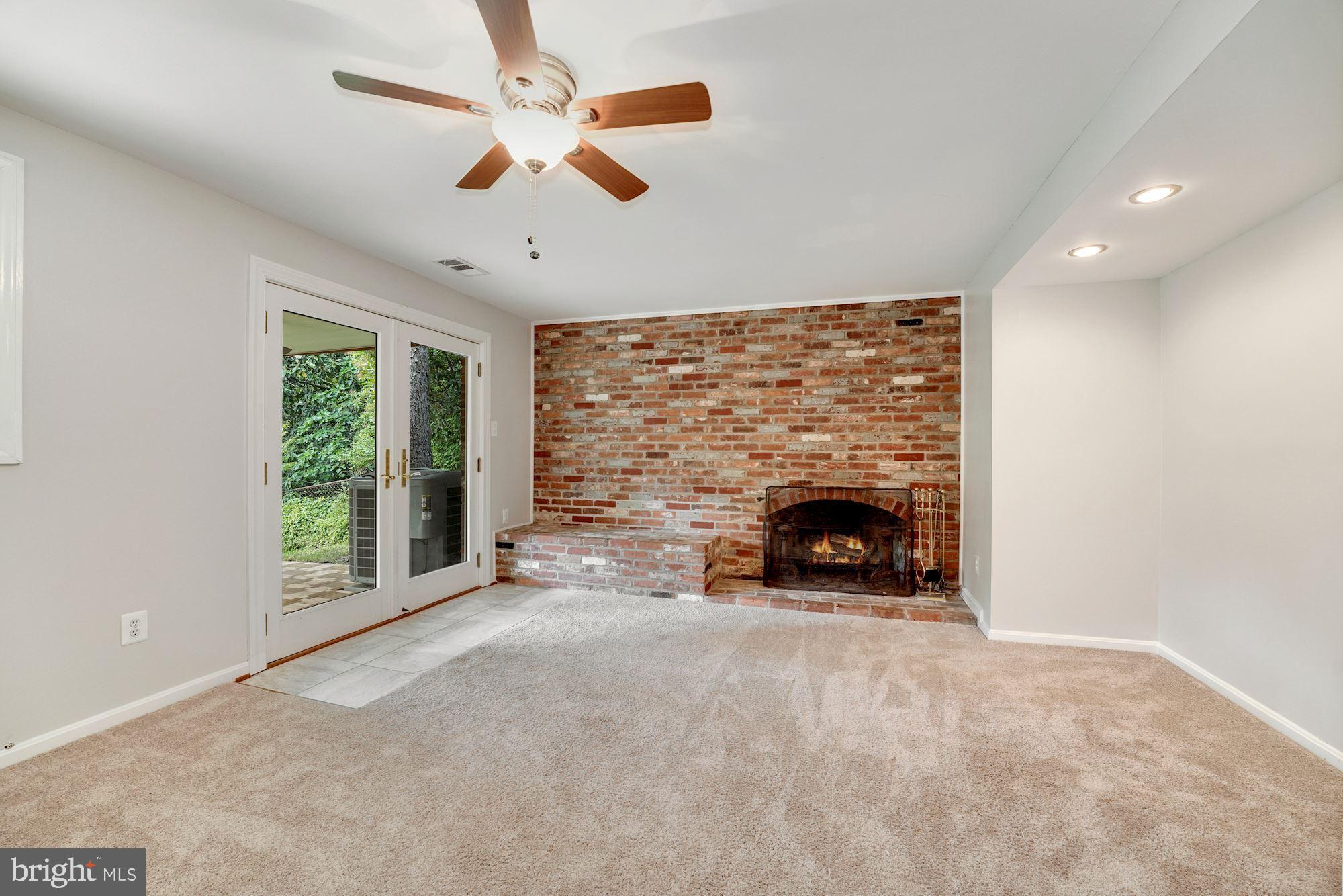 2610 Marcey Road Arlington, VA 22207 - Photo 24 of 49 Lower Level Recreation Room with Outdoor Access