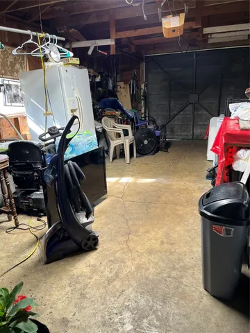 a room with gym equipment