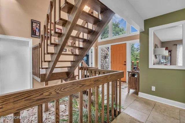 a view of an entryway with staircase