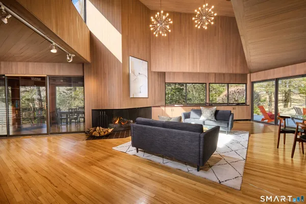 a very nice looking room with a large window