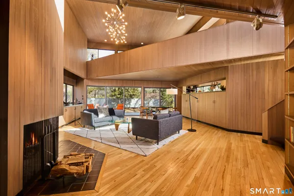 a building outdoor space with patio furniture