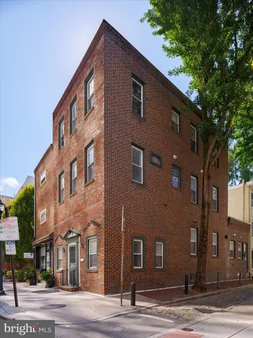 a front view of a building