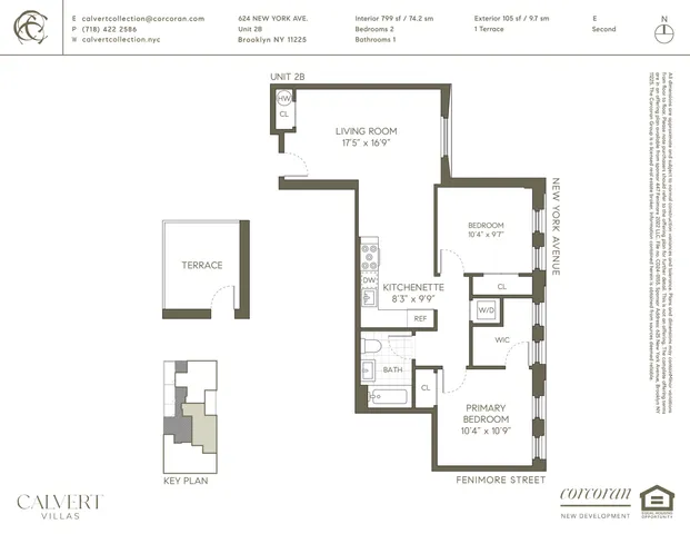 $795,000 | 624 New York Avenue, Unit 2B | Prospect Lefferts Gardens