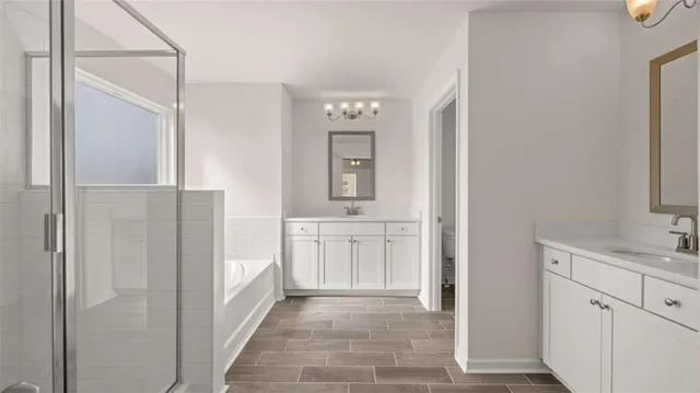 a view of a walk in closet