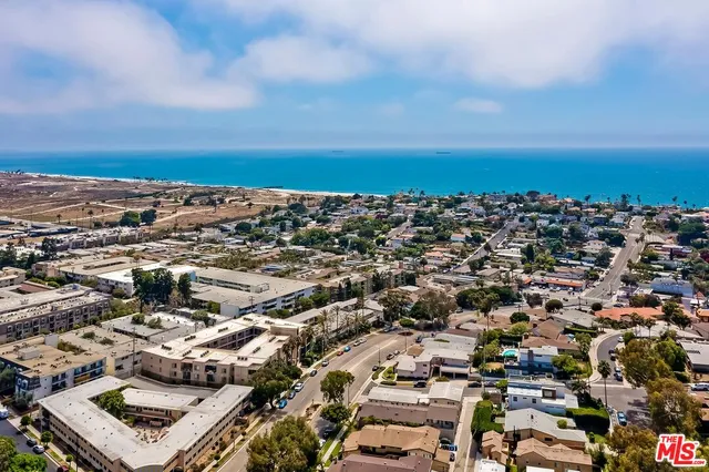 an aerial view of a city