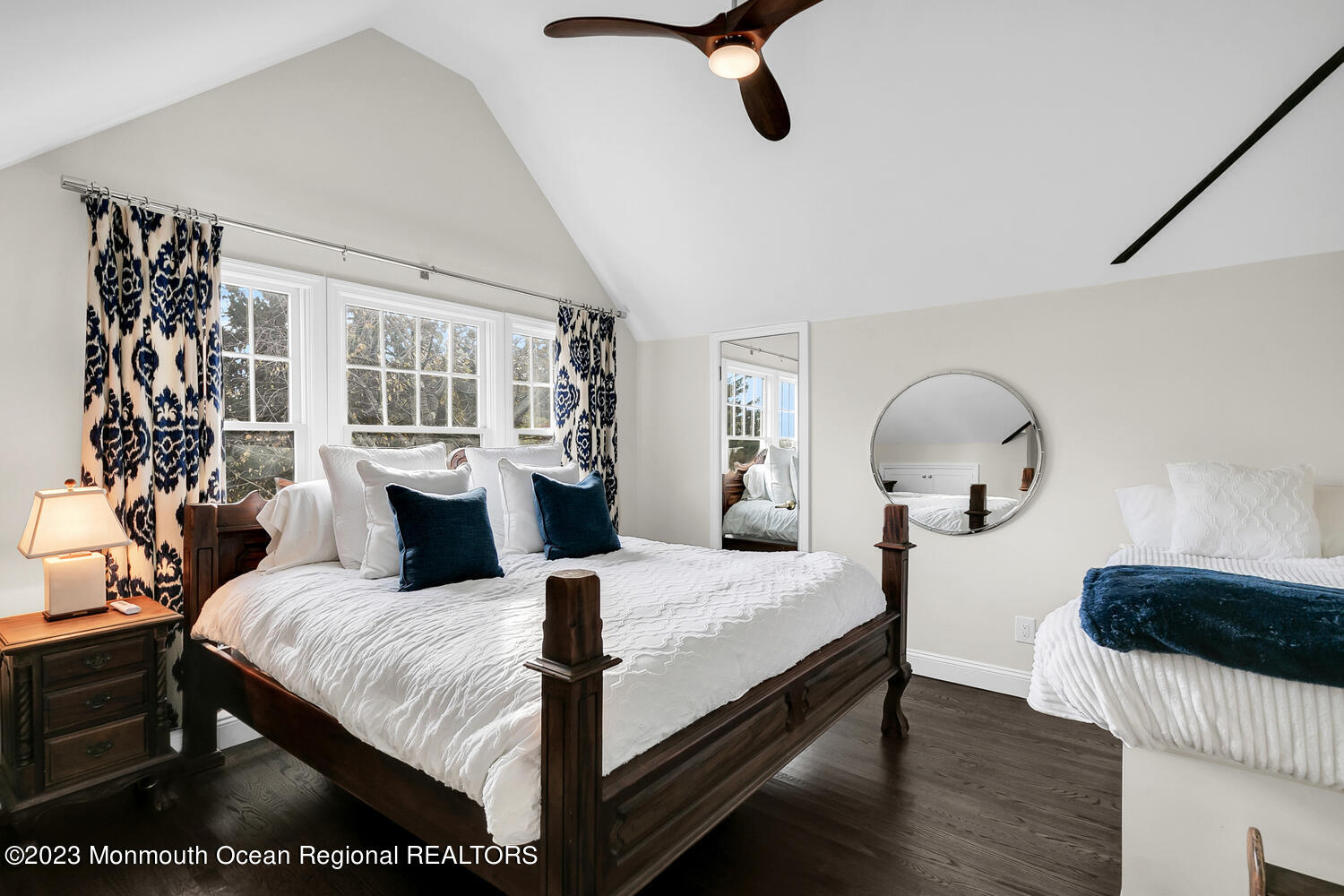 124 Rumson Road Rumson, NJ 07760 - Photo 32 of 52 a bedroom with a bed mirror and window