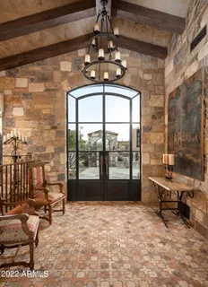 a very nice looking room with a large window