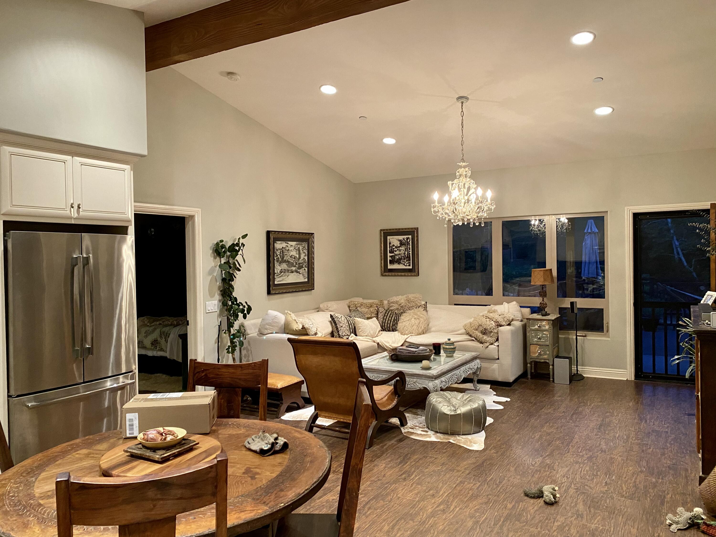 3705 La Canada Road Fallbrook, CA 92028 - Photo 24 of 68 a living room with lots of furniture and kitchen view