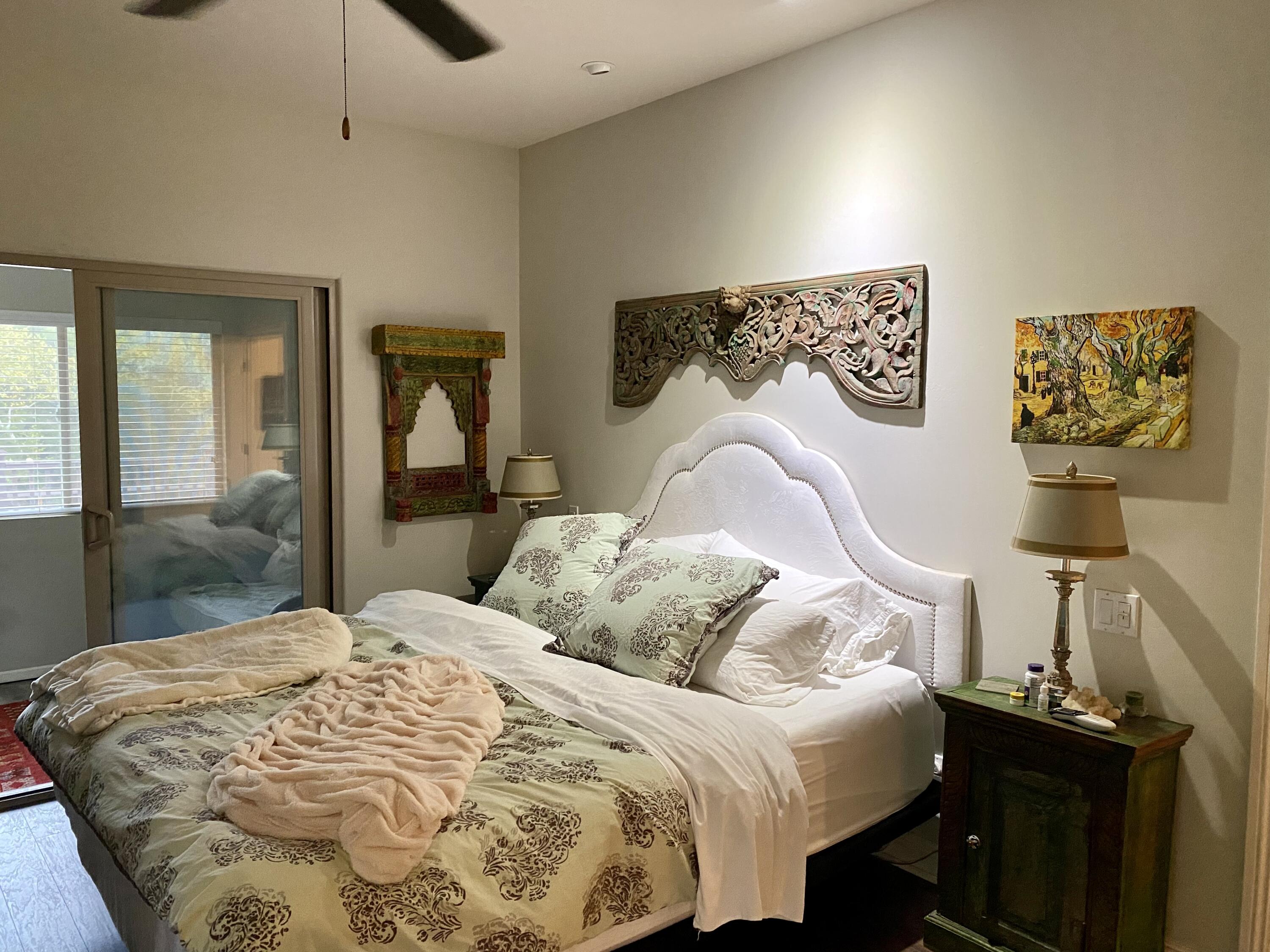 3705 La Canada Road Fallbrook, CA 92028 - Photo 25 of 68 a bedroom with a bed and lamp on dresser