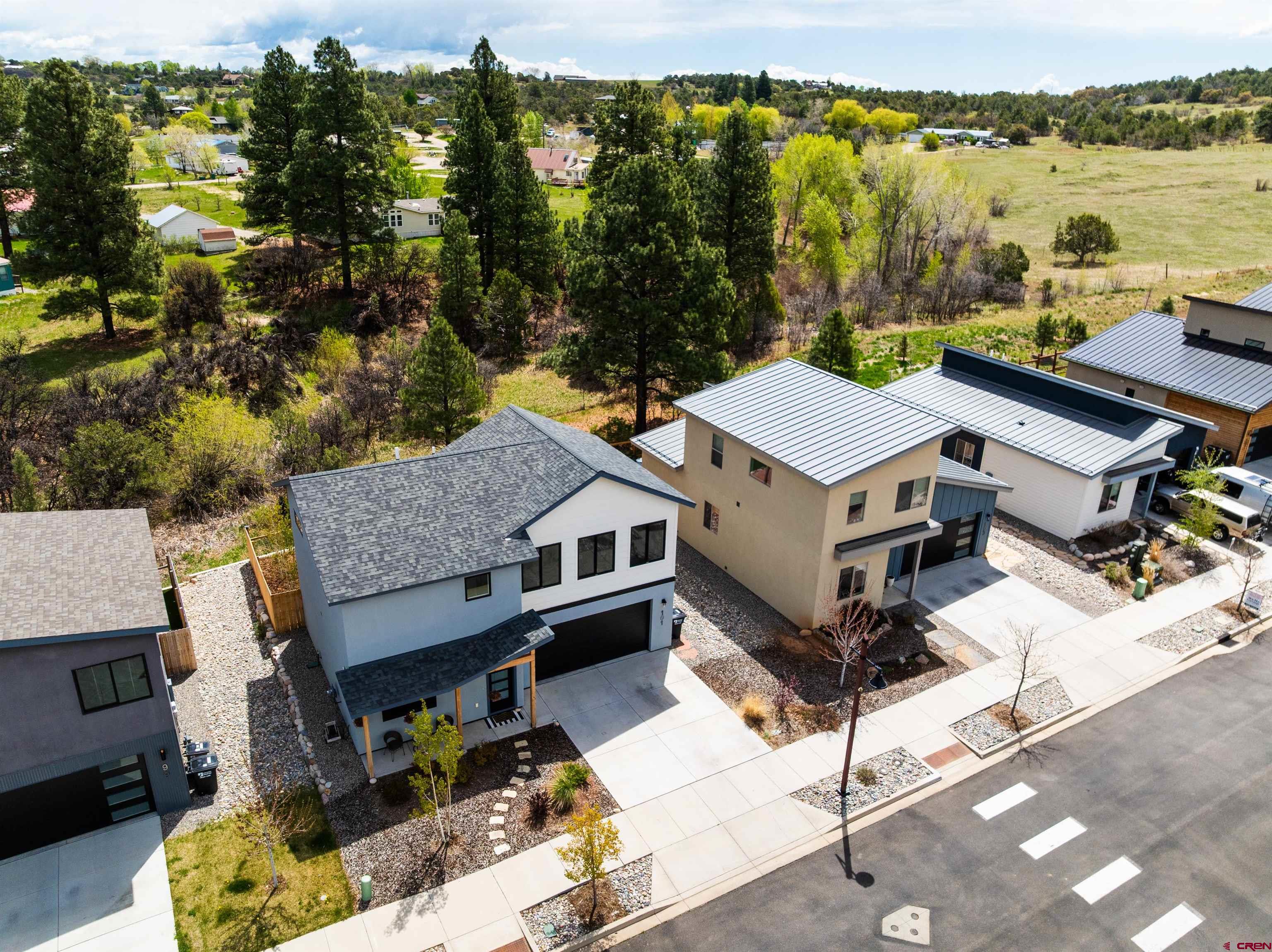 101 Elevation Drive Durango, CO 81303 - Photo 3 of 25 an aerial view of a house with a ocean view