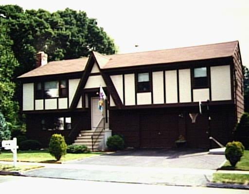 a view of house with a yard