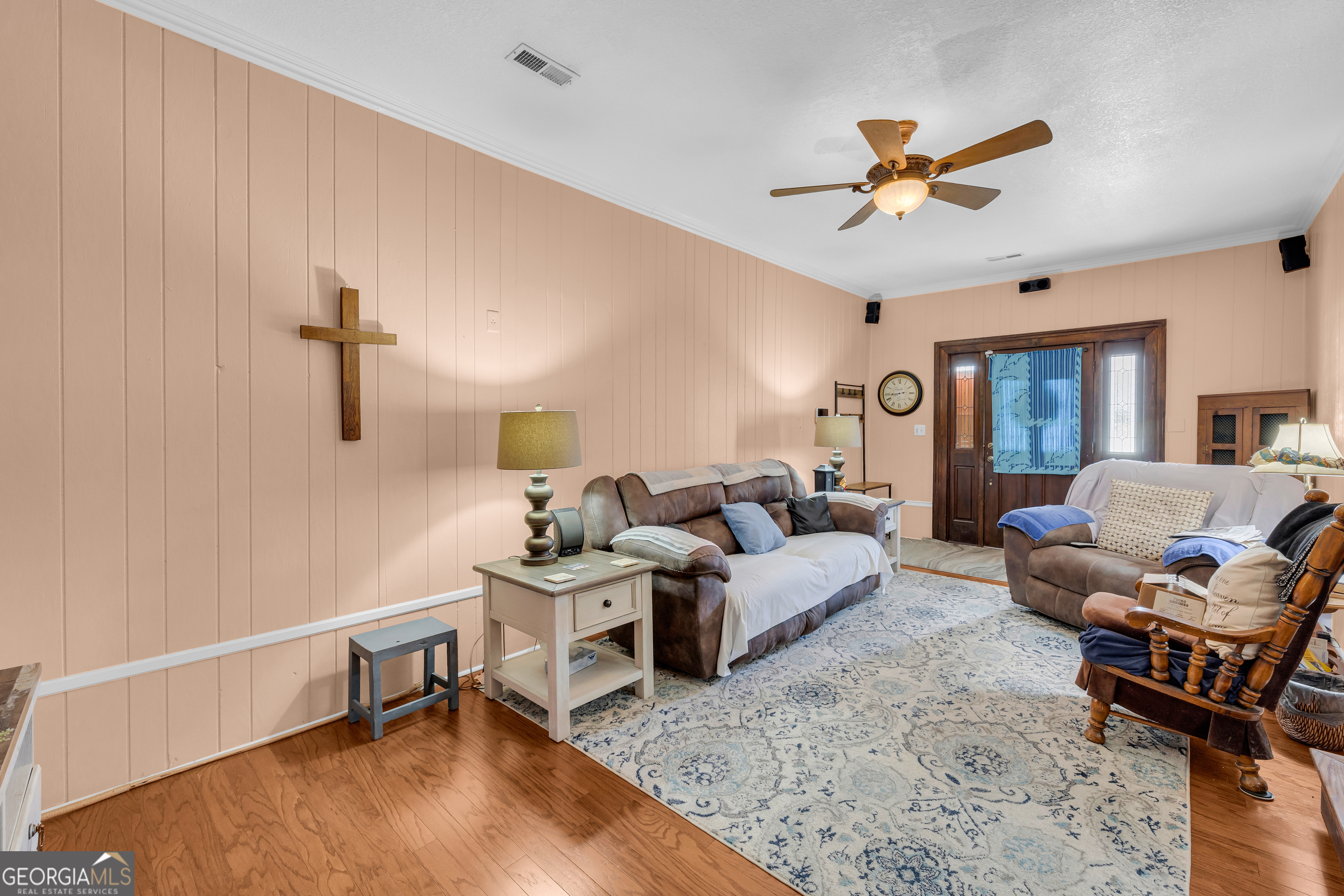 88 Maurice Way Lavonia, GA 30553 - Photo 8 of 65 a living room with furniture and a wooden floor