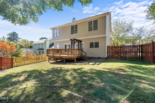 a house view with a garden space