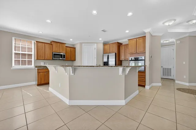 a view of a swimming pool with a lake view