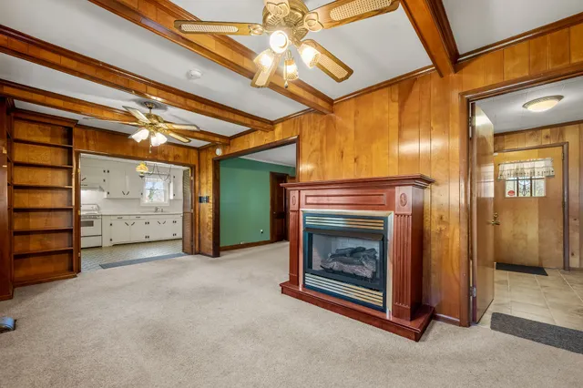 a view of a room with window