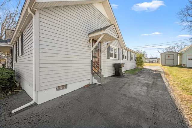 a backyard of a house