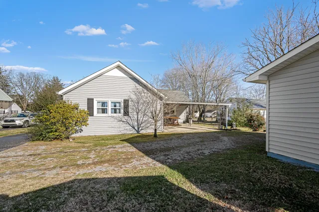 a view of a house with a patio