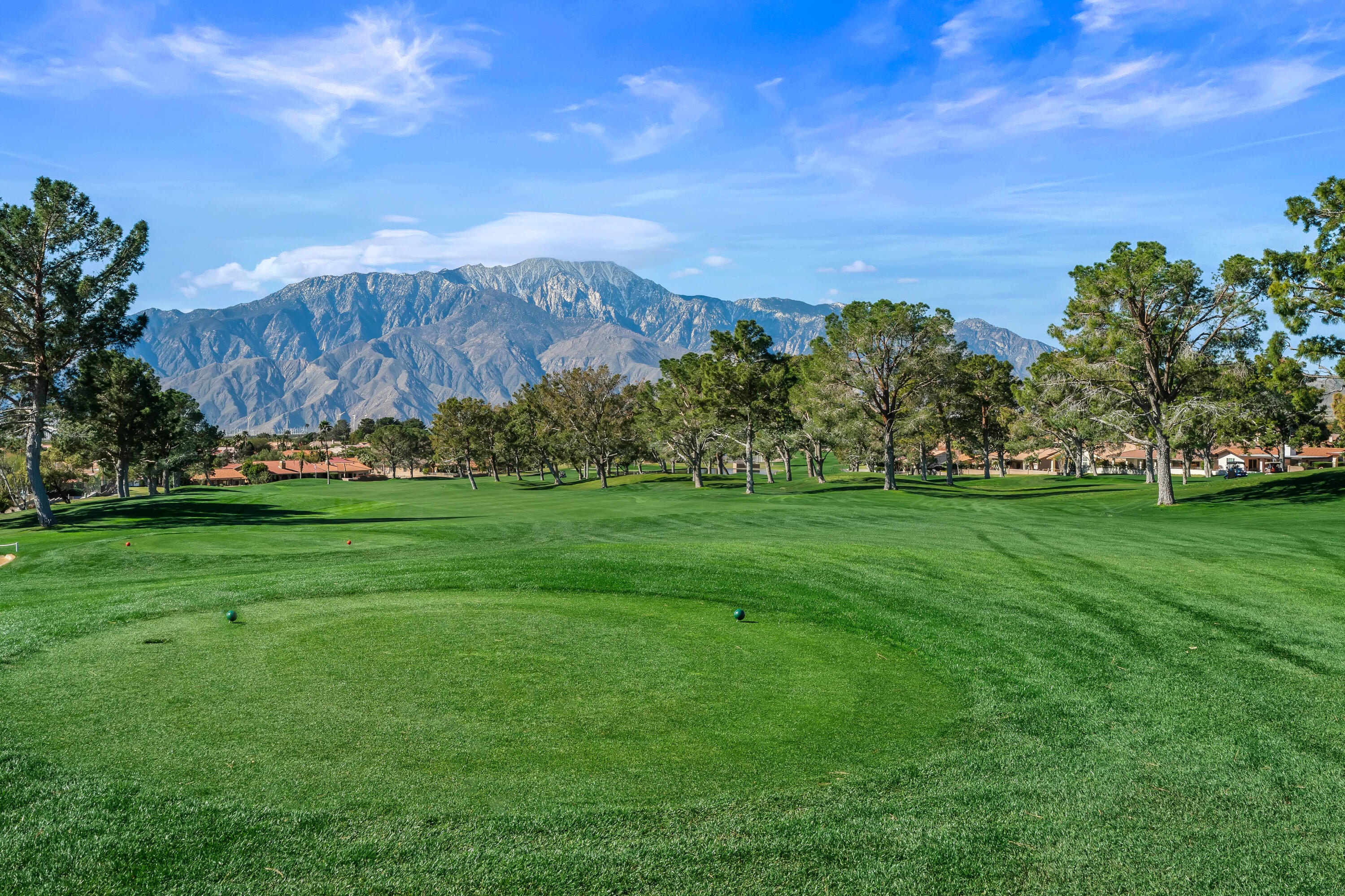 9580 Congressional Road Desert Hot Springs, CA 92240 - Photo 39 of 61 a view of building with trees in the background