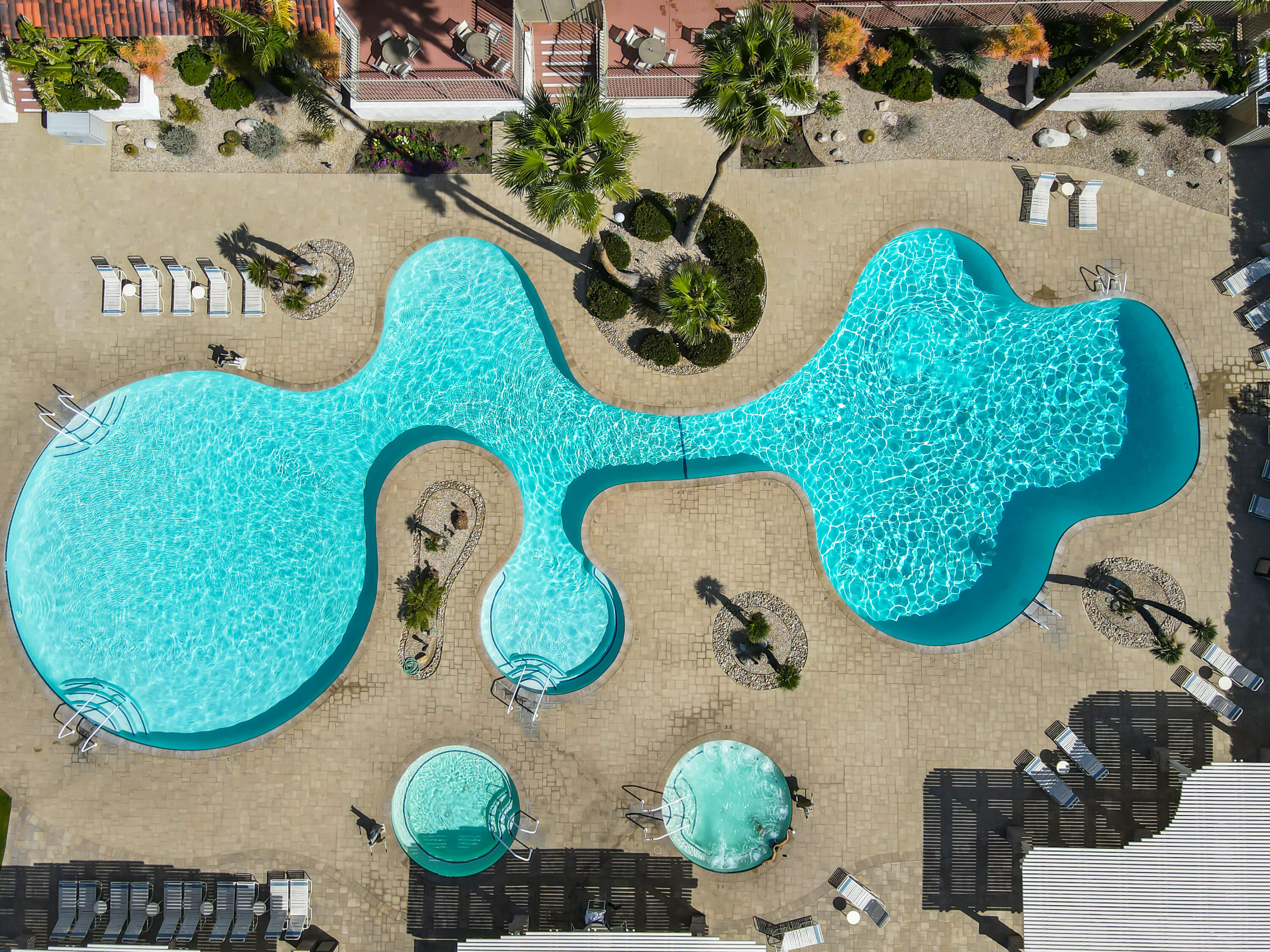 9580 Congressional Road Desert Hot Springs, CA 92240 - Photo 46 of 61 an aerial view of a swimming pool and outdoor space