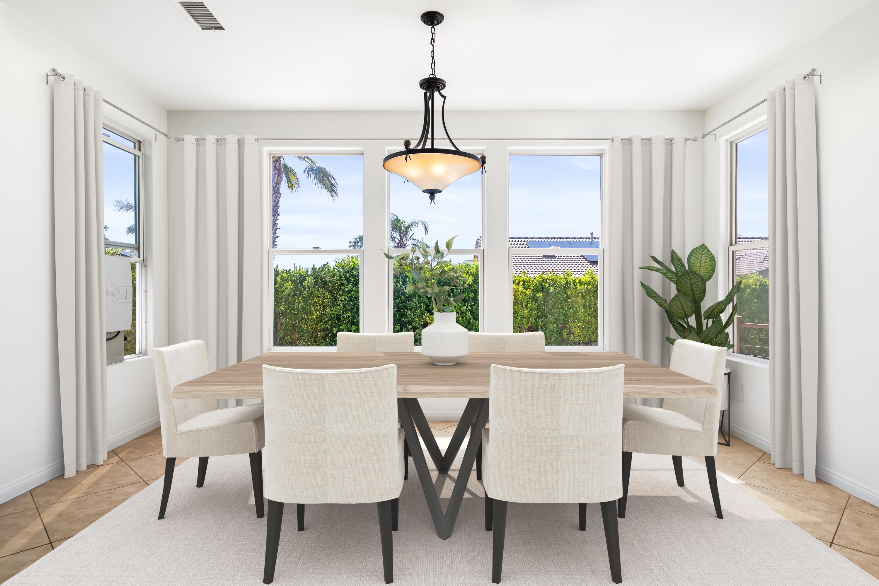 9580 Congressional Road Desert Hot Springs, CA 92240 - Photo 10 of 61 a view of a dining room with furniture window and outside view