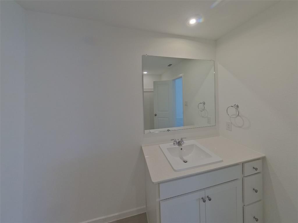 1613 Parlier Street McKinney, TX 75071 - Photo 13 of 22 a bathroom with a sink and a mirror