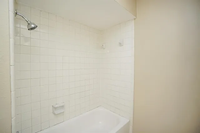 a close up of a bathtub