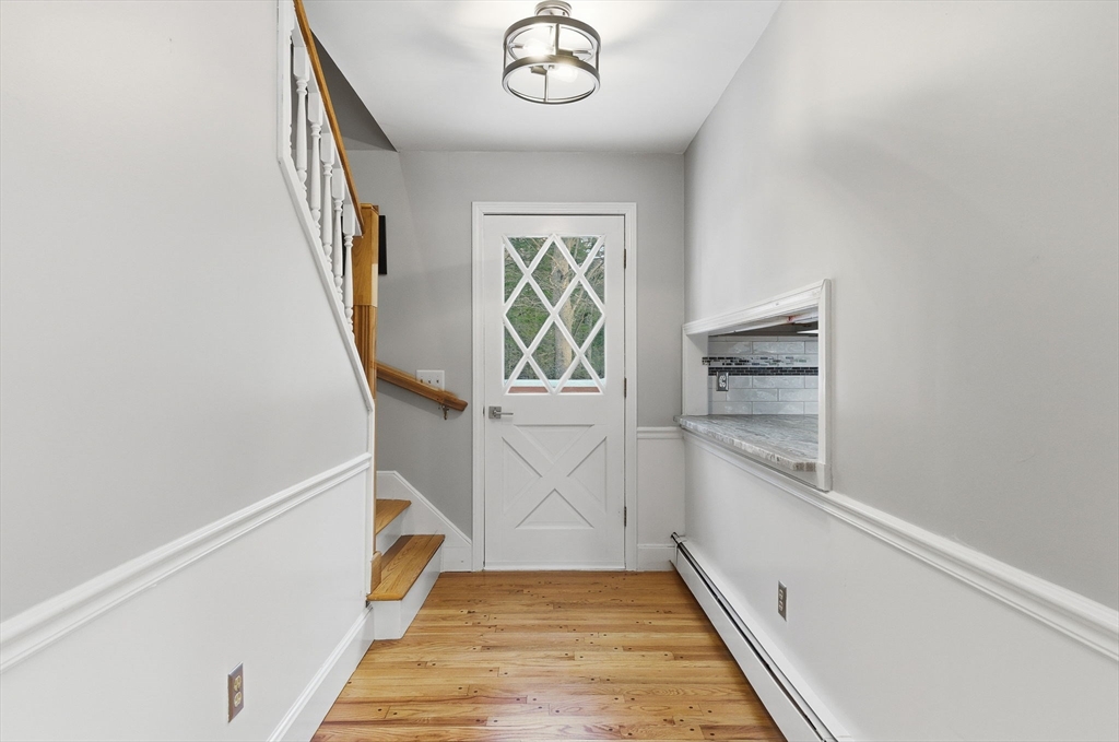 75 Barre Road Hubbardston, MA 01452 - Photo 18 of 42 a view of entryway with wooden floor