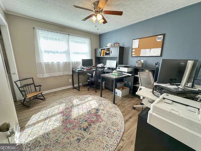 a workspace with a window