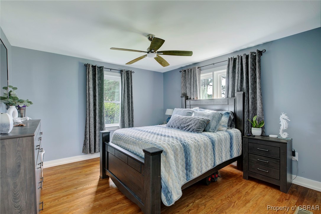 154 Twiggs Ferry Road Dutton, VA 23050 - Photo 46 of 50 Bedroom featuring light wood-type flooring and ceiling fan