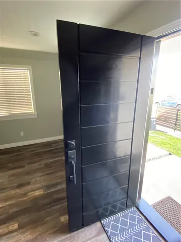 a view of walk in closet with window