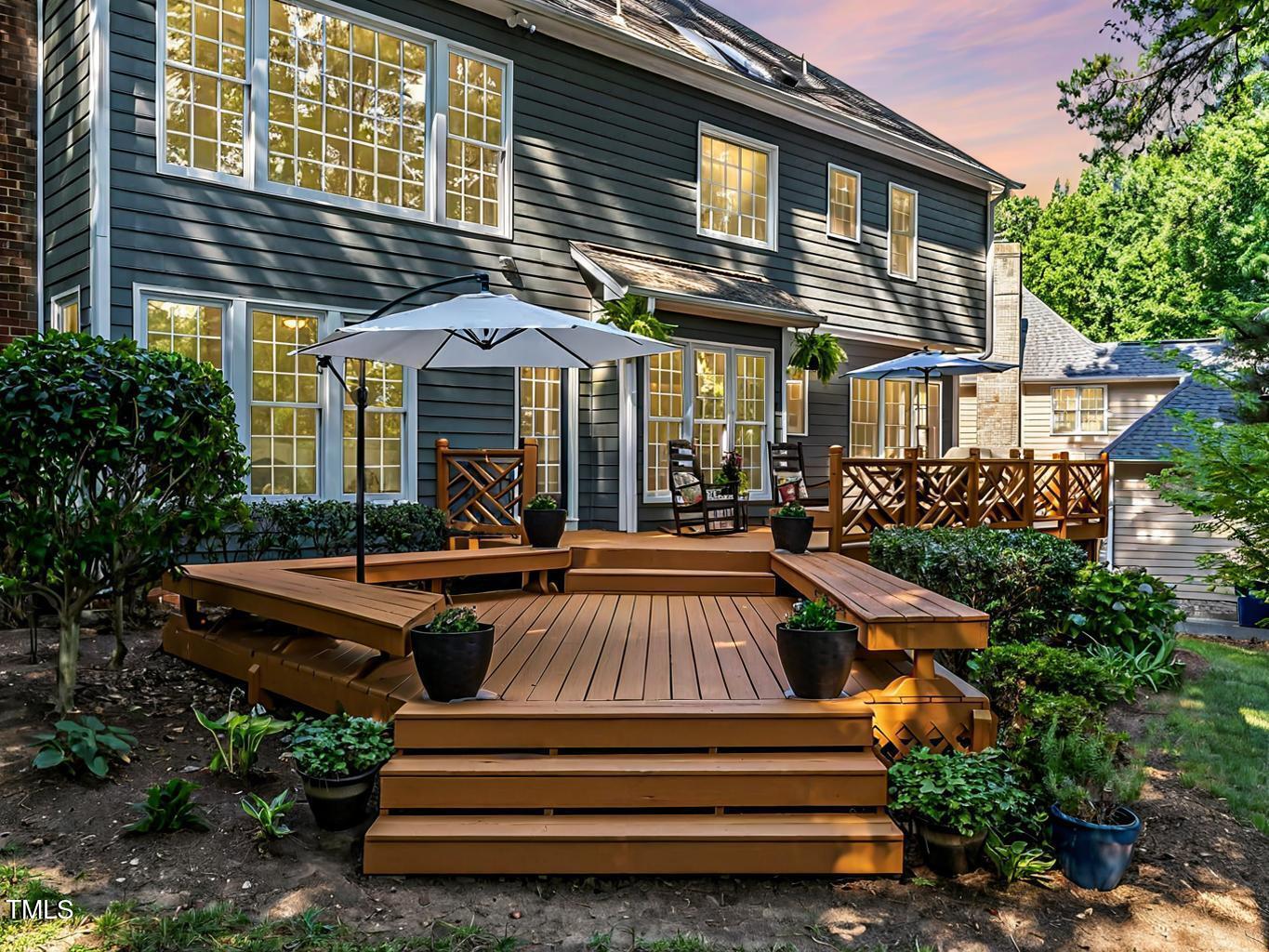 8805 Old Tom Way Raleigh, NC 27613 - Photo 27 of 43 Day To Dusk Back Porch Enhanced