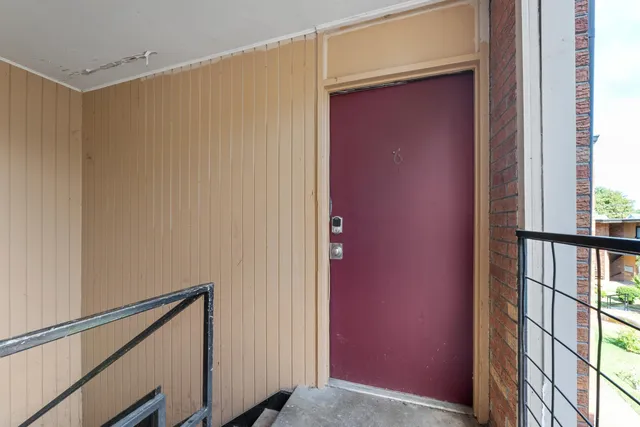 a view of front door