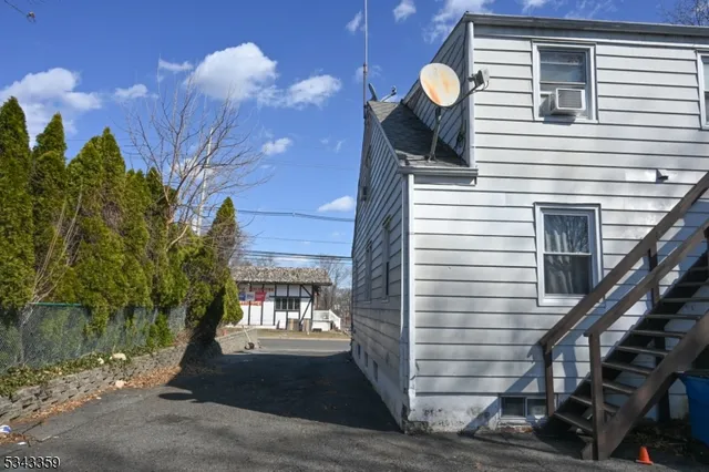 a view of a backyard of house