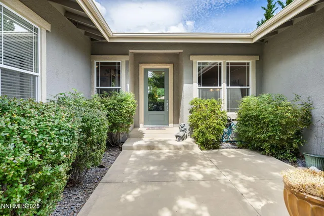 a view of entrance front of house