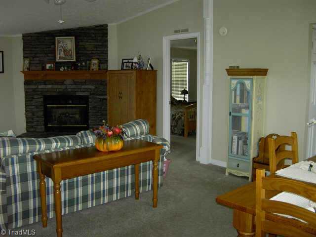 1221 Thayer Road Trinity, NC 27370 - Photo 2 of 5 Other. Large Living Area with rock gas log fireplace.