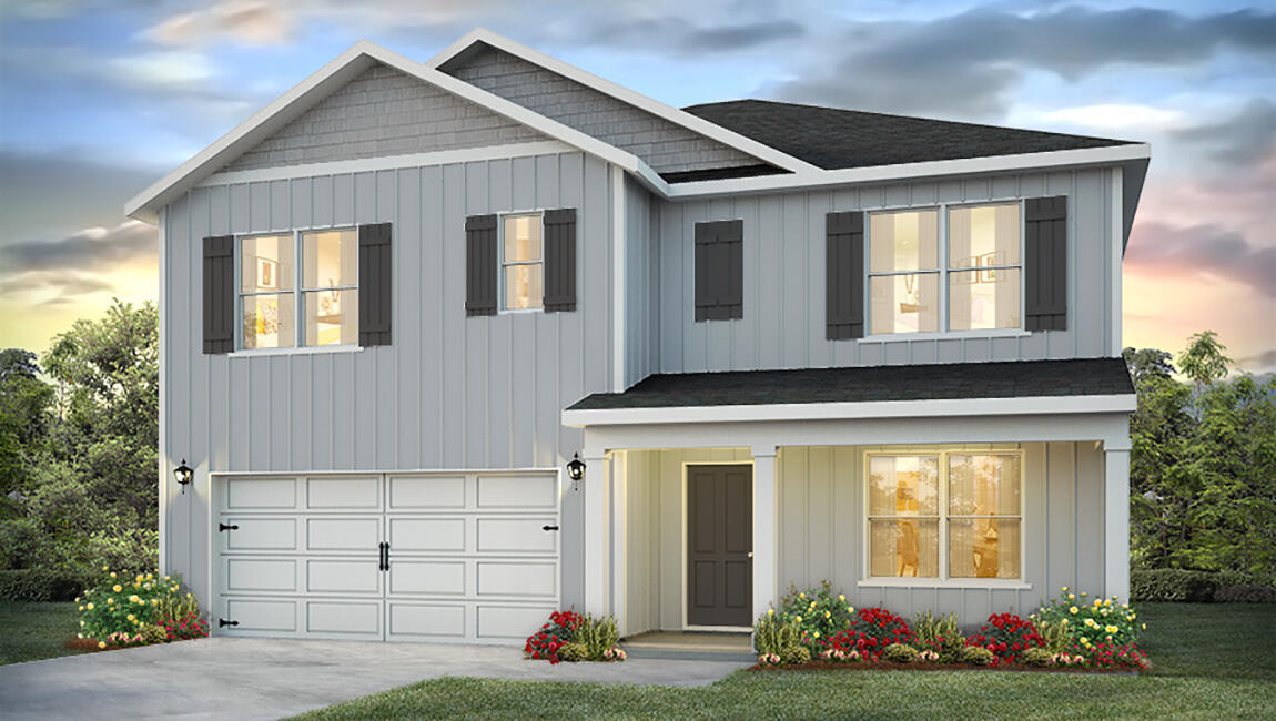 a front view of a house