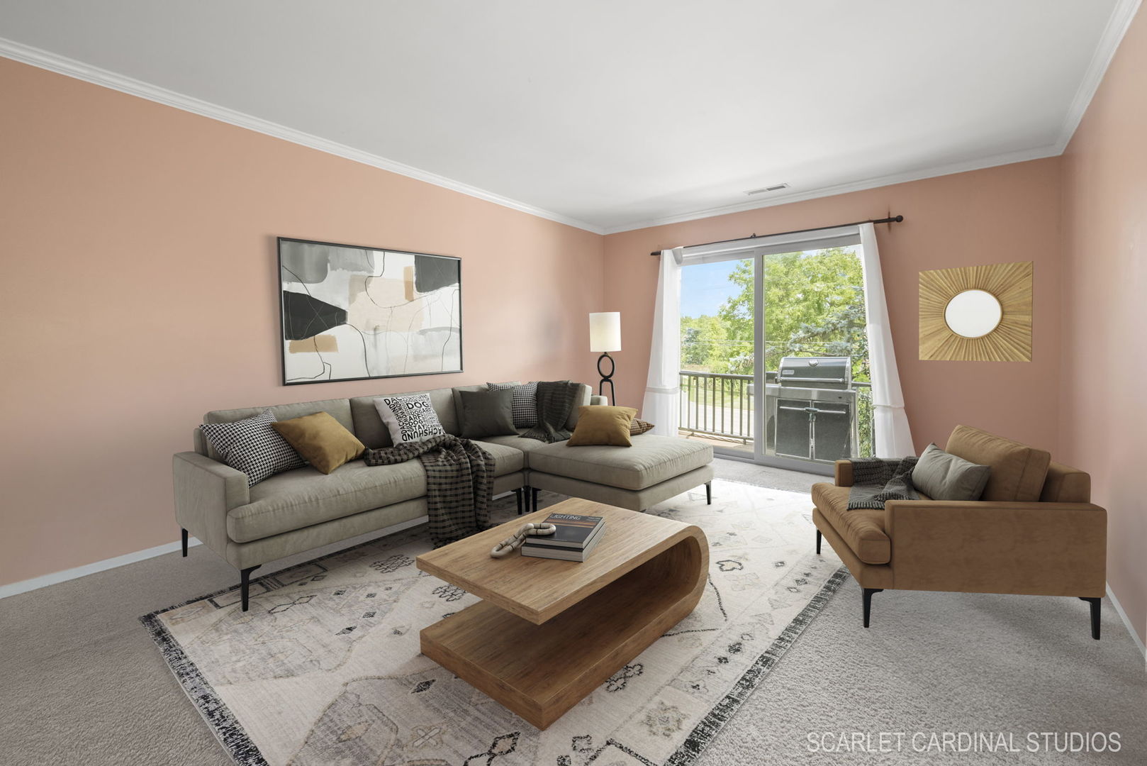 1300 McDowell Road, Unit 203 Naperville, IL 60563 - Photo 3 of 21 a living room with furniture and a large window