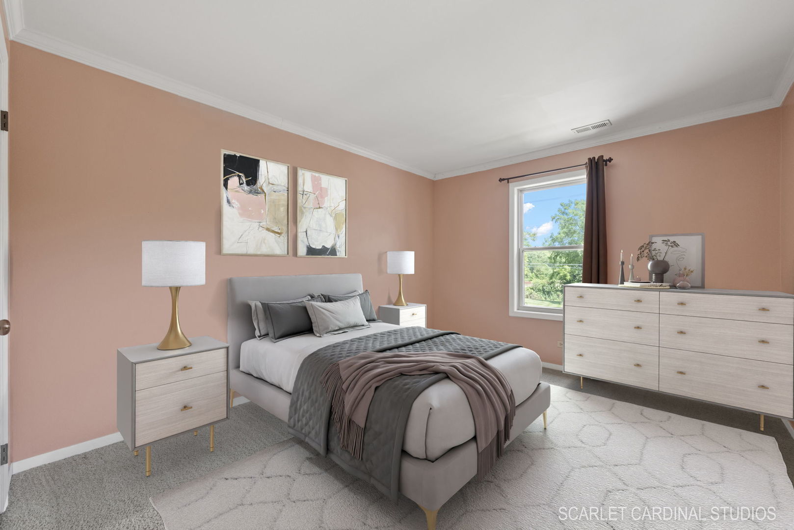 1300 McDowell Road, Unit 203 Naperville, IL 60563 - Photo 6 of 21 a bedroom with a bed and a dresser