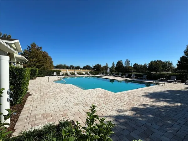 a view of swimming pool with outdoor space