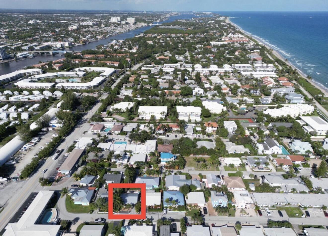 49 Douglas Drive Ocean Ridge, FL 33435 - Photo 53 of 65 an aerial view of residential houses with city view